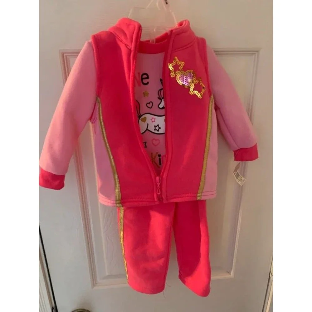 Girls 3 Piece One Of A Kind Set 12 Month